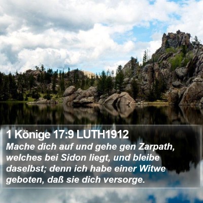 1 Könige 17:9 LUTH1912 Bible Verse Image
