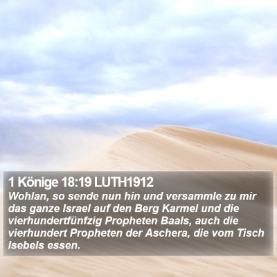 1 Könige 18:19 LUTH1912 Bible Verse Image