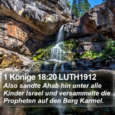 1 Könige 18:20 LUTH1912 Bible Verse Image