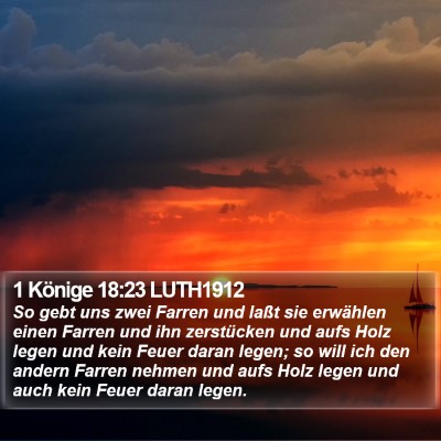1 Könige 18:23 LUTH1912 Bible Verse Image