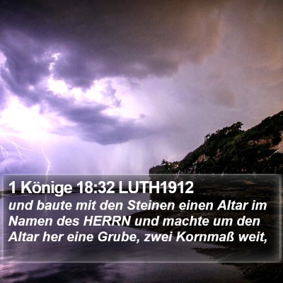 1 Könige 18:32 LUTH1912 Bible Verse Image