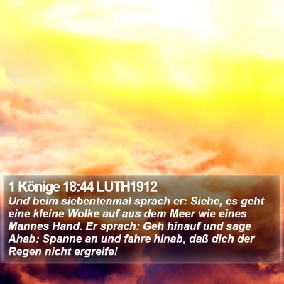 1 Könige 18:44 LUTH1912 Bible Verse Image