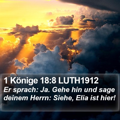 1 Könige 18:8 LUTH1912 Bible Verse Image