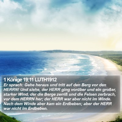 1 Könige 19:11 LUTH1912 Bible Verse Image