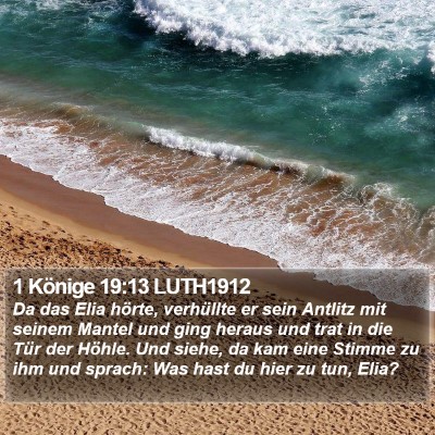 1 Könige 19:13 LUTH1912 Bible Verse Image