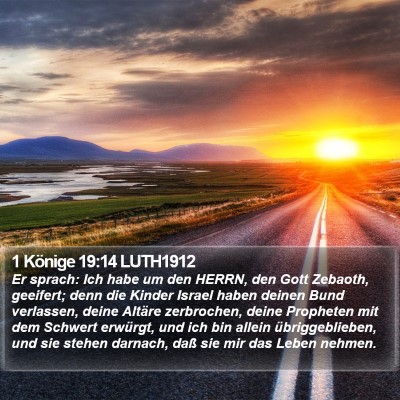 1 Könige 19:14 LUTH1912 Bible Verse Image