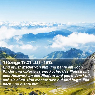 1 Könige 19:21 LUTH1912 Bible Verse Image