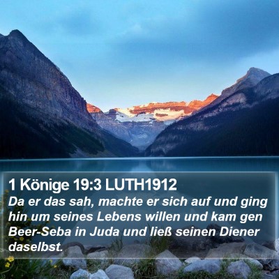 1 Könige 19:3 LUTH1912 Bible Verse Image