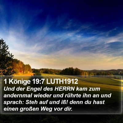 1 Könige 19:7 LUTH1912 Bible Verse Image
