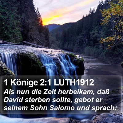 1 Könige 2:1 LUTH1912 Bible Verse Image