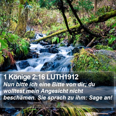 1 Könige 2:16 LUTH1912 Bible Verse Image