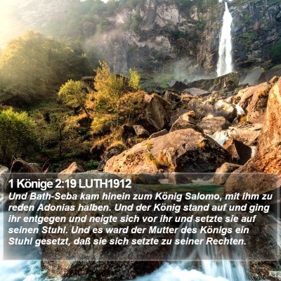 1 Könige 2:19 LUTH1912 Bible Verse Image