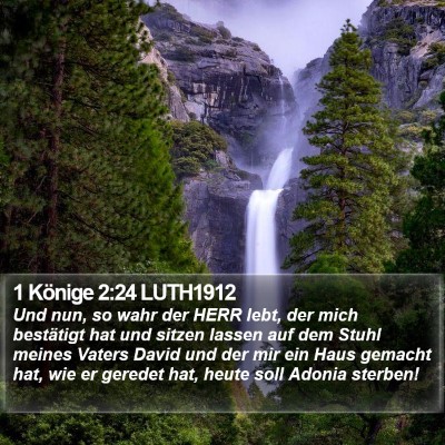 1 Könige 2:24 LUTH1912 Bible Verse Image