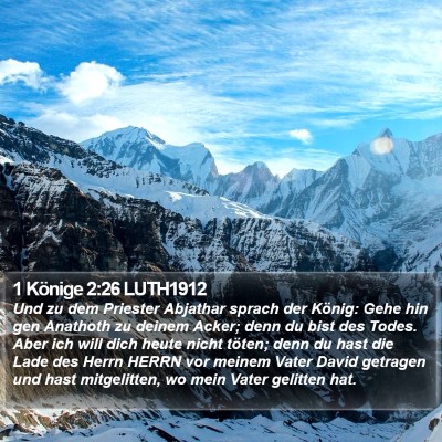1 Könige 2:26 LUTH1912 Bible Verse Image