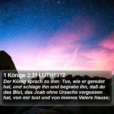 1 Könige 2:31 LUTH1912 Bible Verse Image