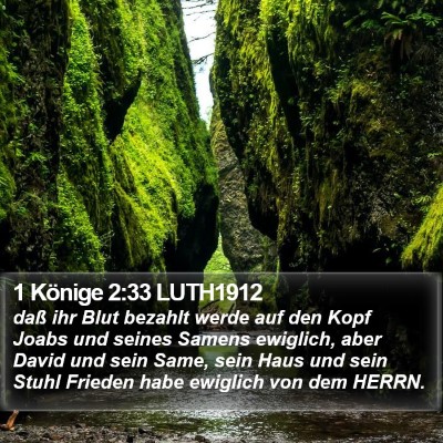 1 Könige 2:33 LUTH1912 Bible Verse Image