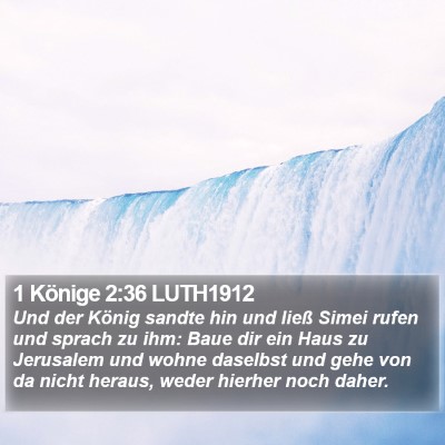 1 Könige 2:36 LUTH1912 Bible Verse Image
