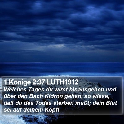 1 Könige 2:37 LUTH1912 Bible Verse Image