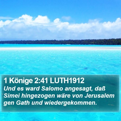 1 Könige 2:41 LUTH1912 Bible Verse Image