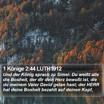 1 Könige 2:44 LUTH1912 Bible Verse Image