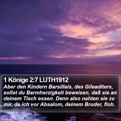 1 Könige 2:7 LUTH1912 Bible Verse Image