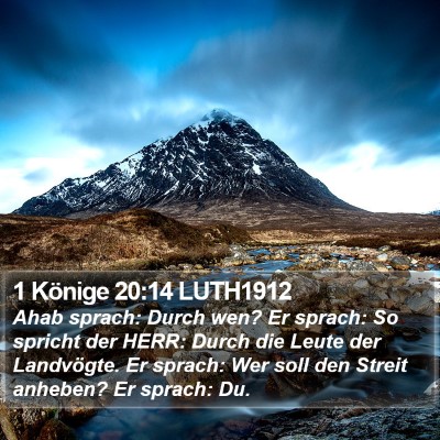 1 Könige 20:14 LUTH1912 Bible Verse Image