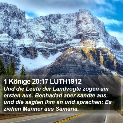 1 Könige 20:17 LUTH1912 Bible Verse Image