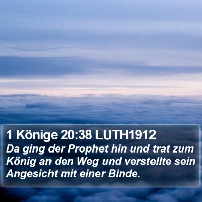 1 Könige 20:38 LUTH1912 Bible Verse Image