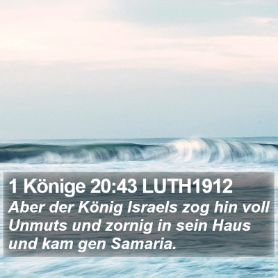 1 Könige 20:43 LUTH1912 Bible Verse Image