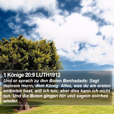 1 Könige 20:9 LUTH1912 Bible Verse Image
