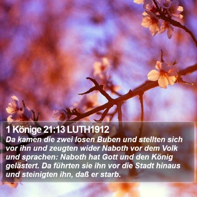1 Könige 21:13 LUTH1912 Bible Verse Image