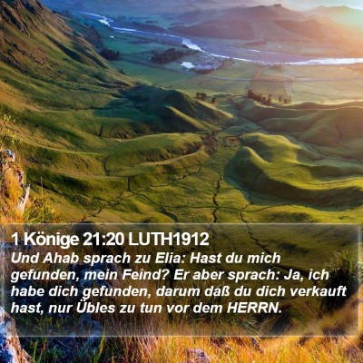 1 Könige 21:20 LUTH1912 Bible Verse Image