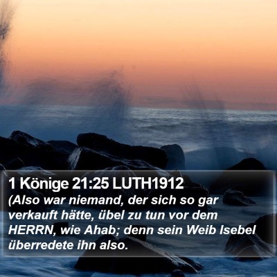 1 Könige 21:25 LUTH1912 Bible Verse Image