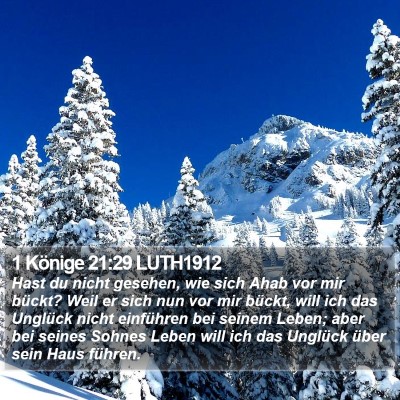 1 Könige 21:29 LUTH1912 Bible Verse Image