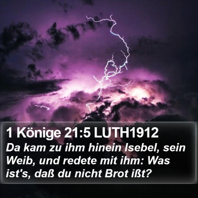 1 Könige 21:5 LUTH1912 Bible Verse Image
