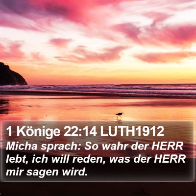 1 Könige 22:14 LUTH1912 Bible Verse Image
