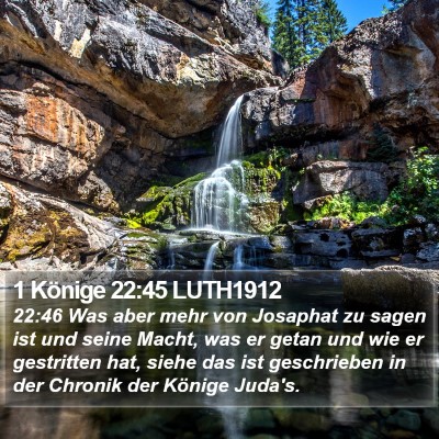 1 Könige 22:45 LUTH1912 Bible Verse Image