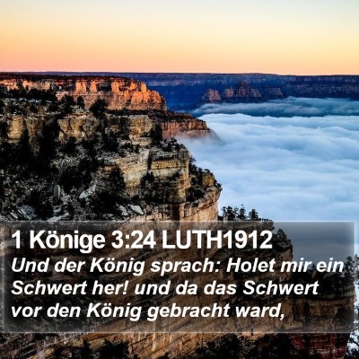 1 Könige 3:24 LUTH1912 Bible Verse Image