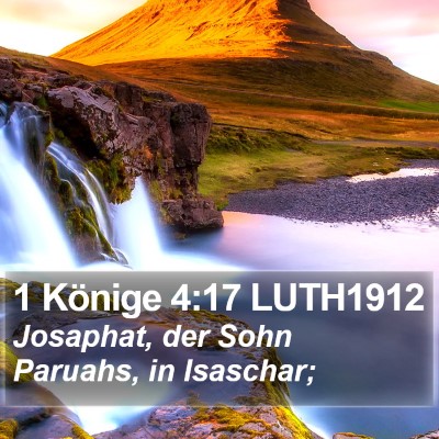 1 Könige 4:17 LUTH1912 Bible Verse Image
