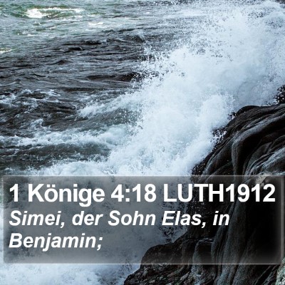 1 Könige 4:18 LUTH1912 Bible Verse Image