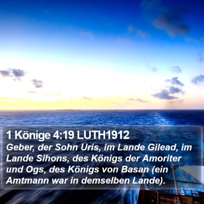 1 Könige 4:19 LUTH1912 Bible Verse Image