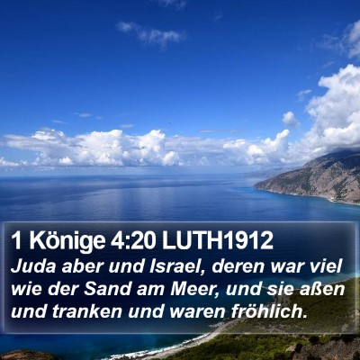 1 Könige 4:20 LUTH1912 Bible Verse Image