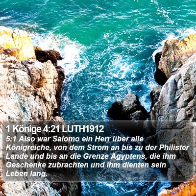 1 Könige 4:21 LUTH1912 Bible Verse Image