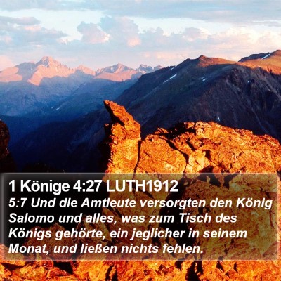 1 Könige 4:27 LUTH1912 Bible Verse Image