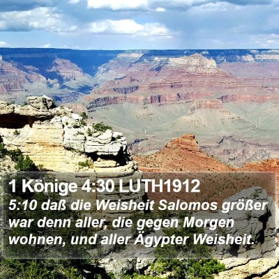 1 Könige 4:30 LUTH1912 Bible Verse Image