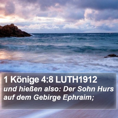 1 Könige 4:8 LUTH1912 Bible Verse Image