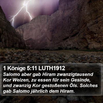 1 Könige 5:11 LUTH1912 Bible Verse Image