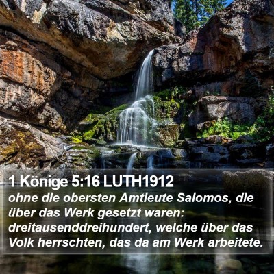 1 Könige 5:16 LUTH1912 Bible Verse Image