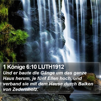 1 Könige 6:10 LUTH1912 Bible Verse Image