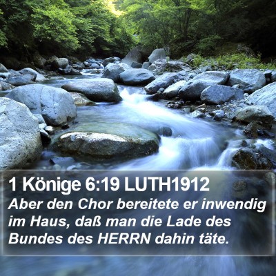 1 Könige 6:19 LUTH1912 Bible Verse Image